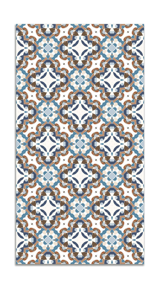 Alfombra Hidráulico Oriental Azul freeshipping - Home and Living