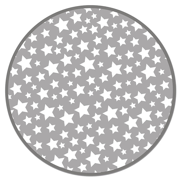 Alfombra de vinilo infantil estrellas grises - TenVinilo