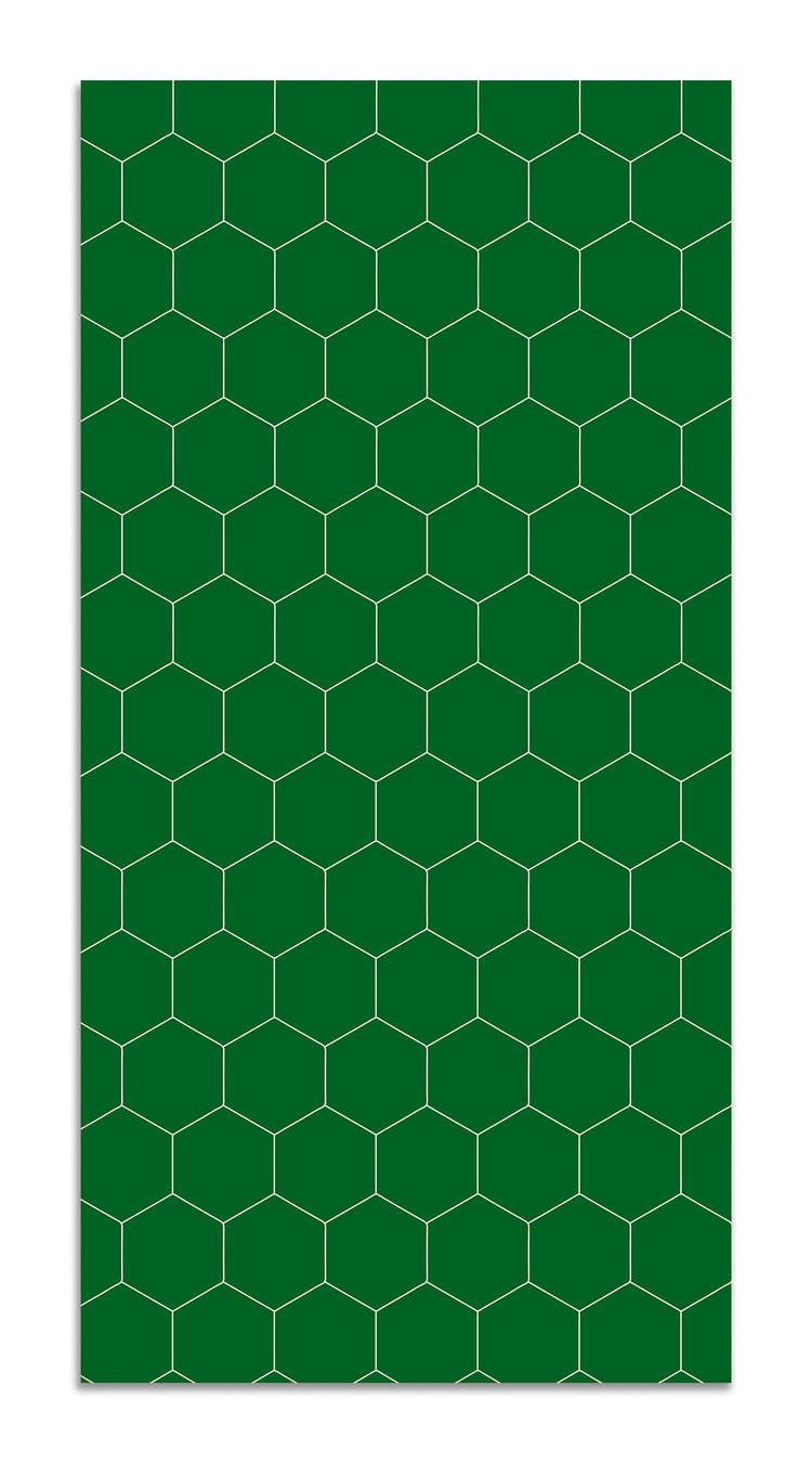 Alfombra Vinílica Mosaico Hexágonos Verde Home & Living 