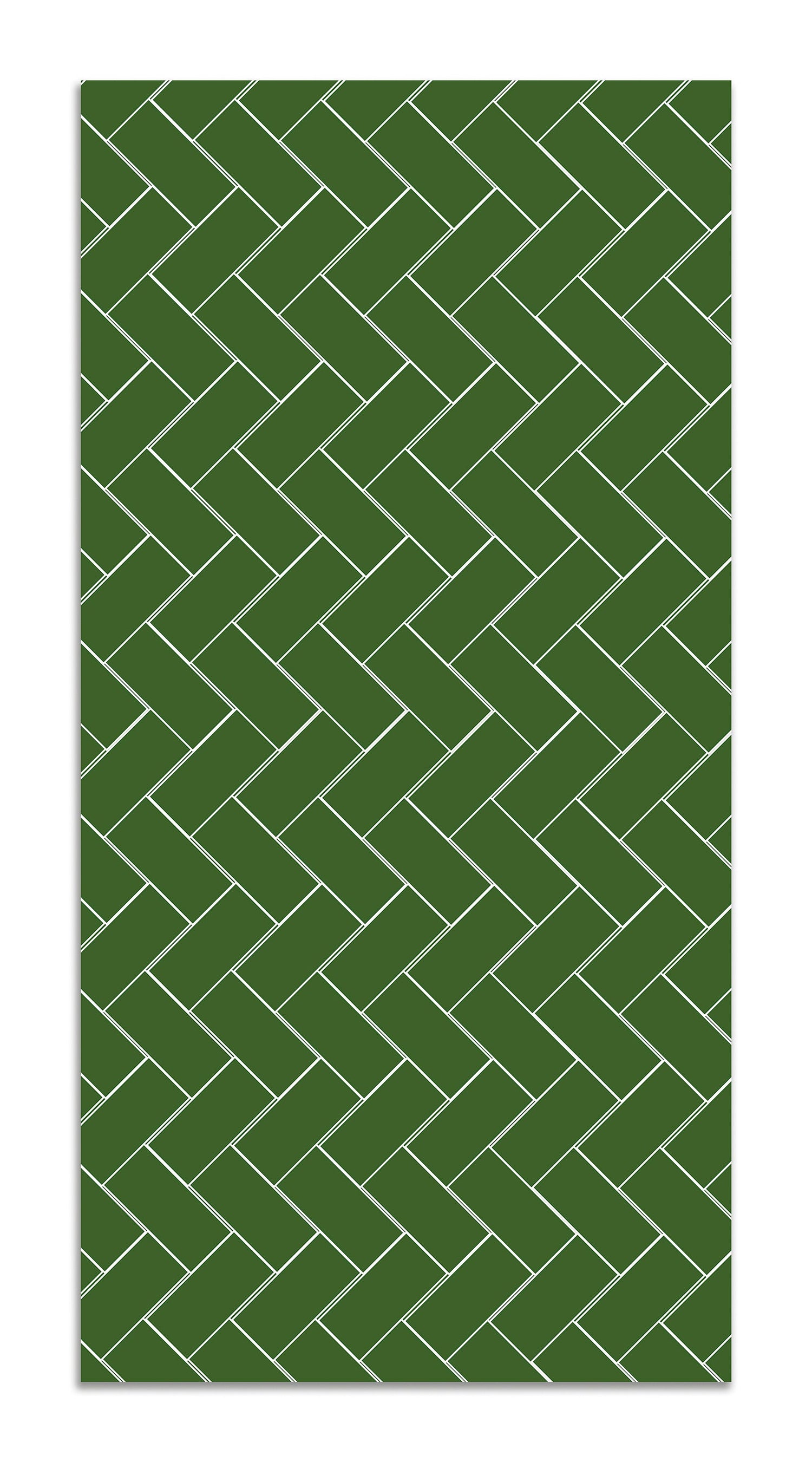 Alfombra Vinílica Mosaico Ladrillos Verde Home & Living 