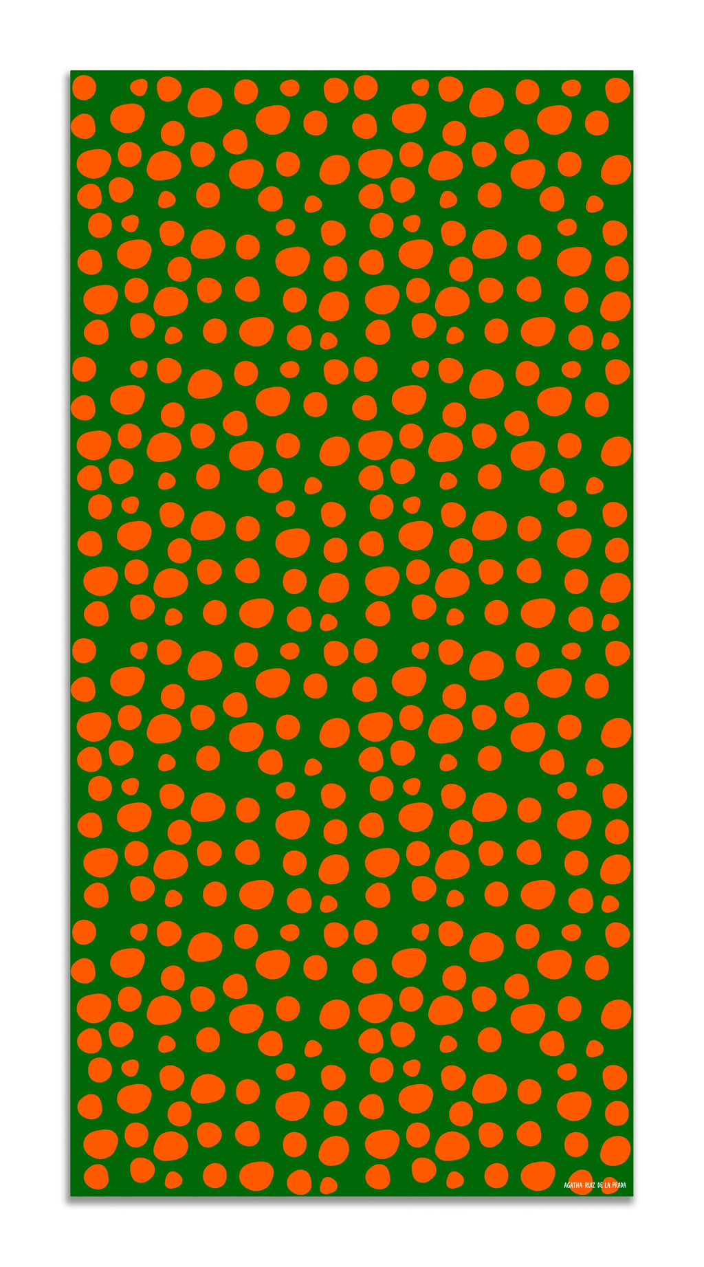 Alfombra Agatha Ruiz de la Prada Estampados Básicos Círculos Naranjas y Verdes Home & Living 