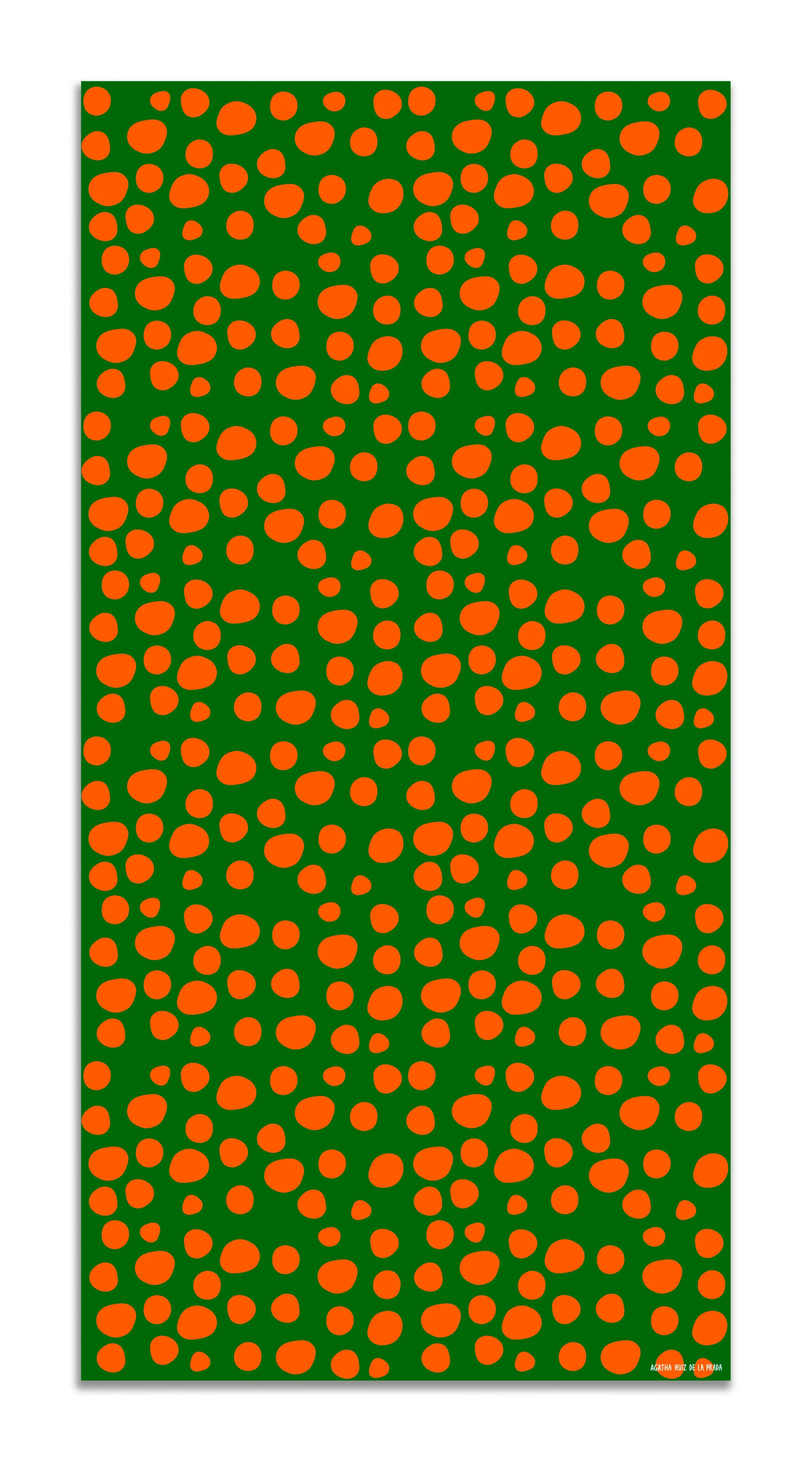 Alfombra Agatha Ruiz de la Prada Estampados Básicos Círculos Naranjas y Verdes Home & Living 