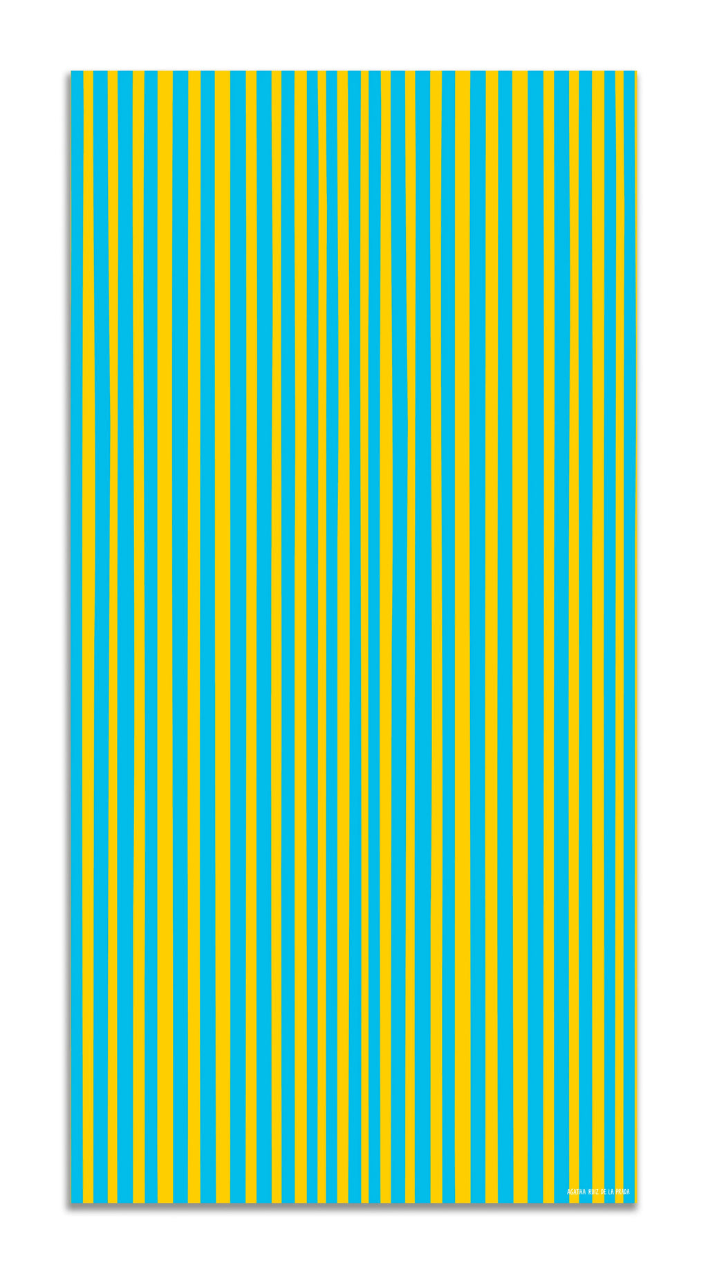 Alfombra Agatha Ruiz de la Prada Estampados Básicos Líneas Amarillas y Azules Claro Home & Living 