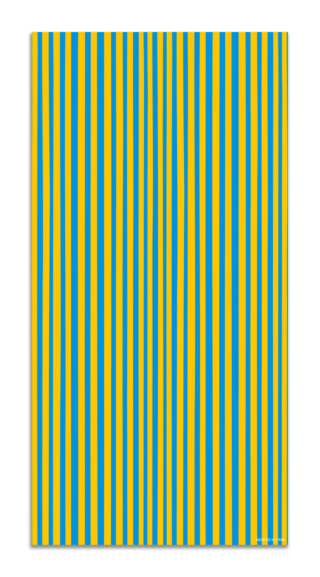 Alfombra Agatha Ruiz de la Prada Estampados Básicos Líneas Amarillas y Azules Oscuro Home & Living 