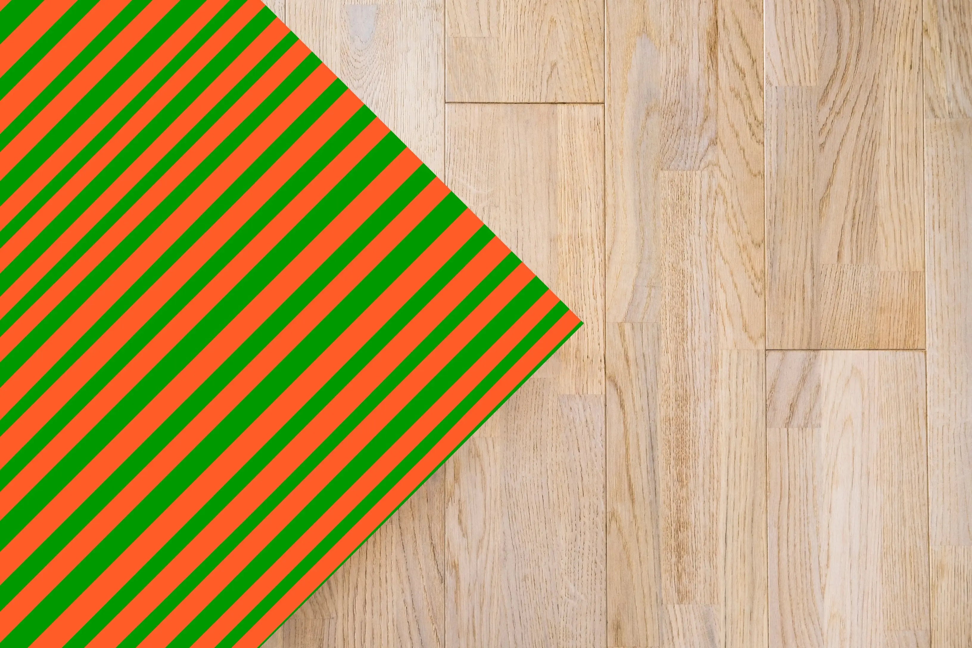 Alfombra Agatha Ruiz de la Prada Estampados Básicos Líneas Naranjas y Verdes Home & Living 