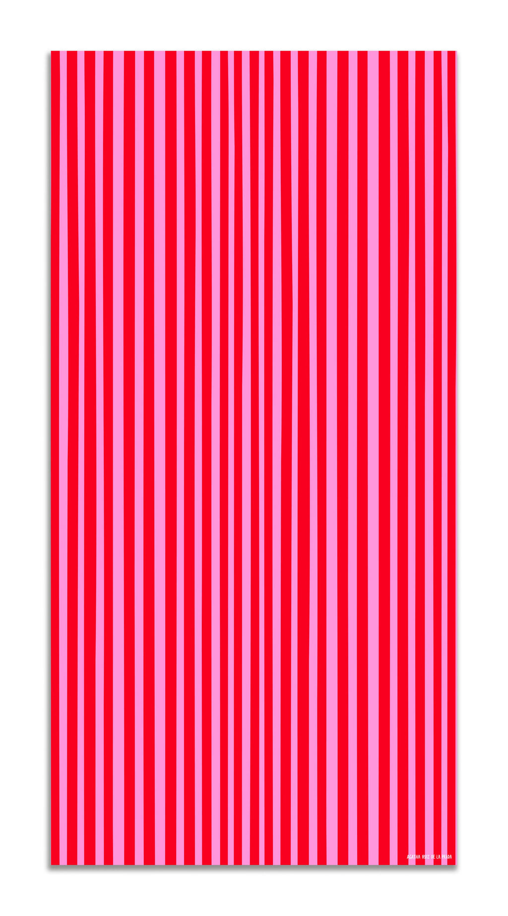 Alfombra Agatha Ruiz de la Prada Estampados Básicos Líneas Rosas y Rojas Home & Living 