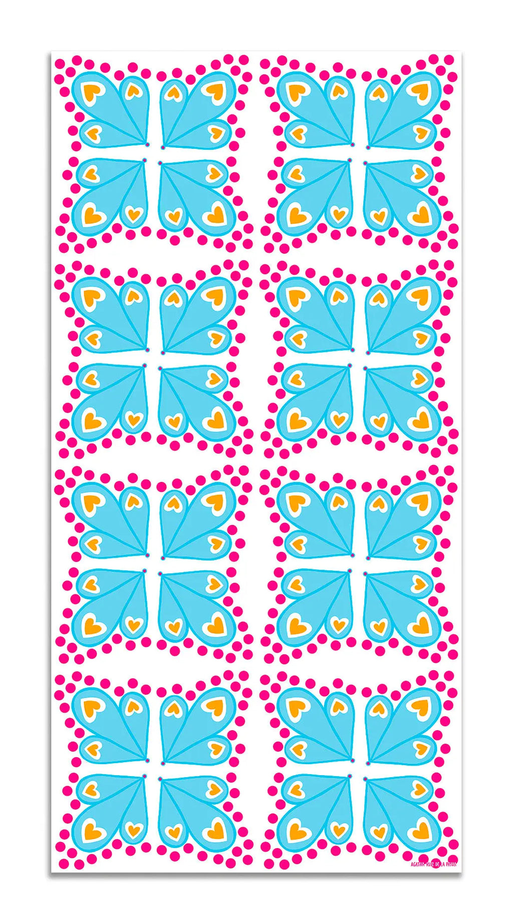Alfombra Agatha Ruiz de la Prada Hidráulico Azul Alas Mariposa Home & Living 