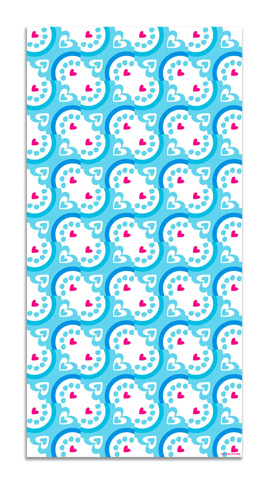 Alfombra Agatha Ruiz de la Prada Hidráulico Azul Mural Ondas Home & Living 