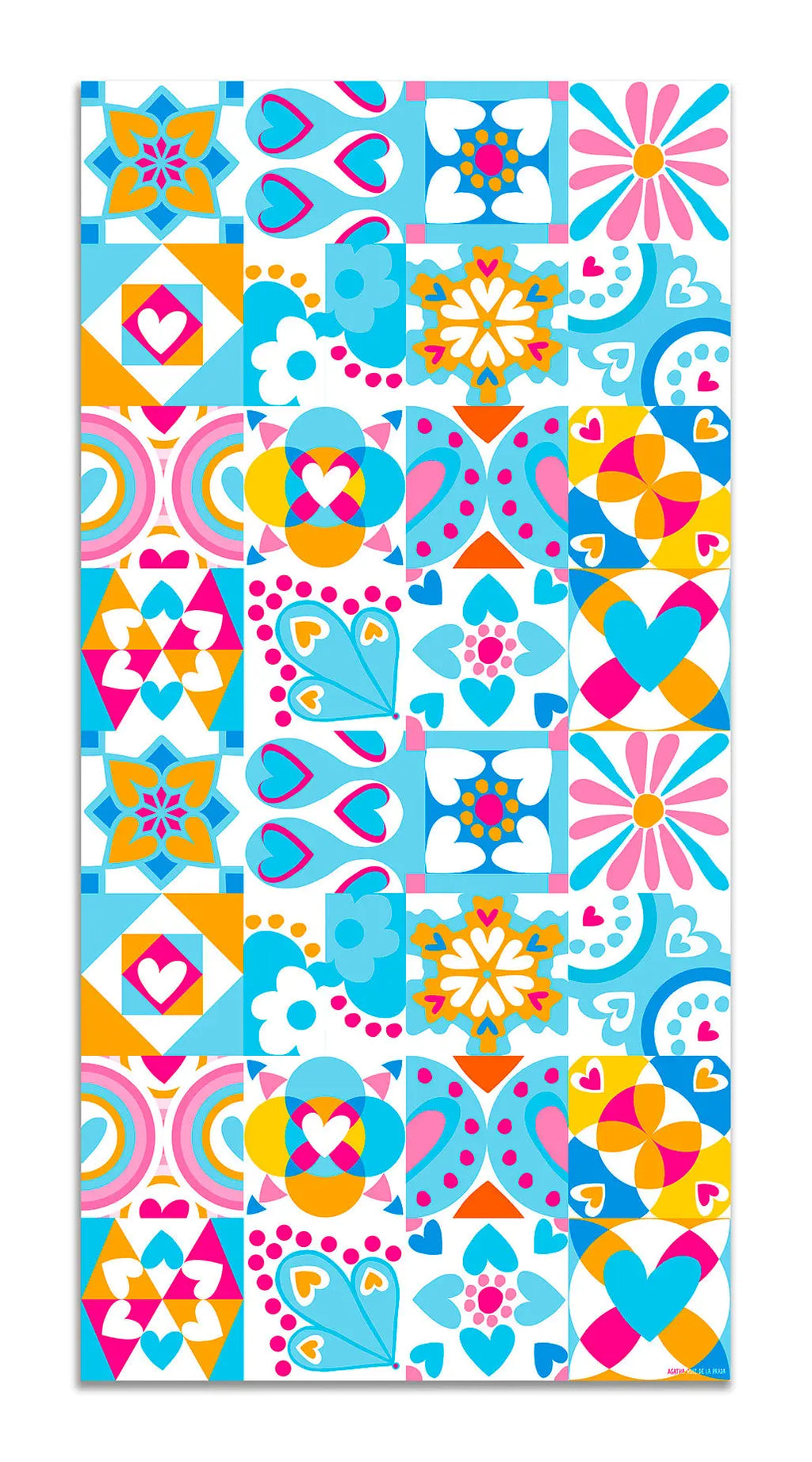 Alfombra Agatha Ruiz de la Prada Hidráulico Azul Original Varios Colores Home & Living 