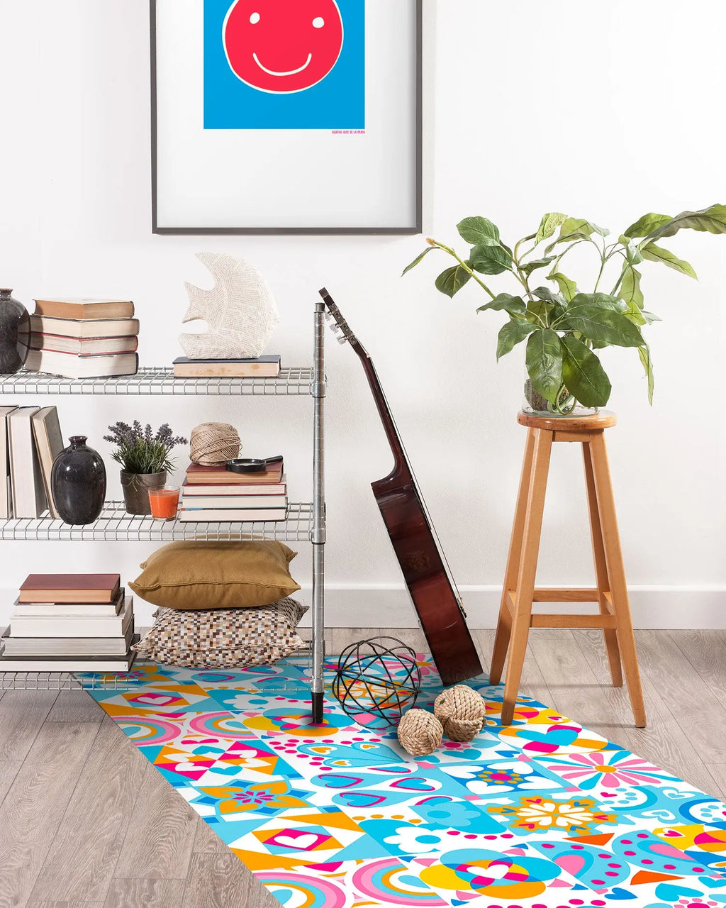 Alfombra Agatha Ruiz de la Prada Hidráulico Azul Original Varios Colores Home & Living 