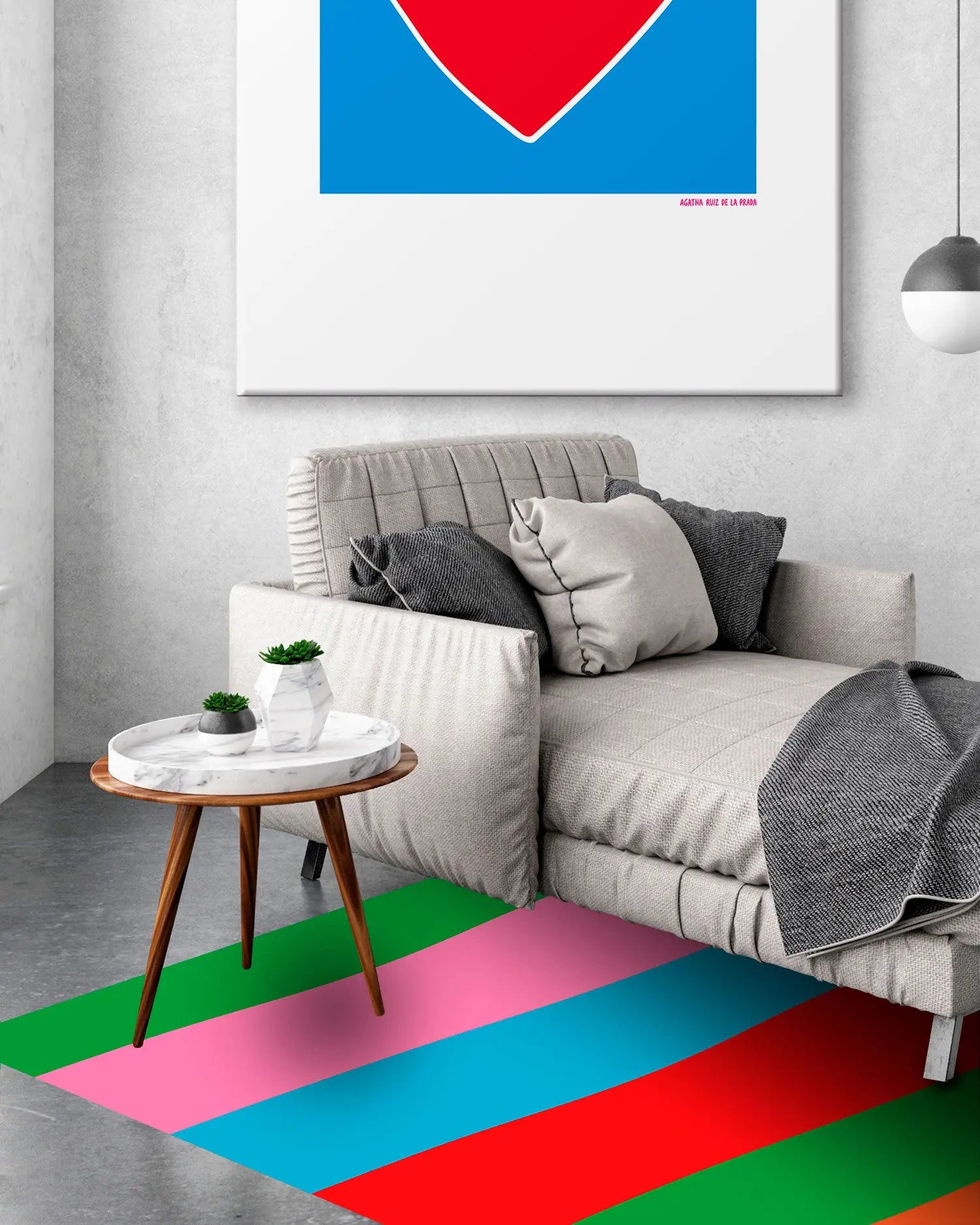 Alfombra Agatha Ruiz de la Prada Motivos Básicos Arcoíris Home & Living 