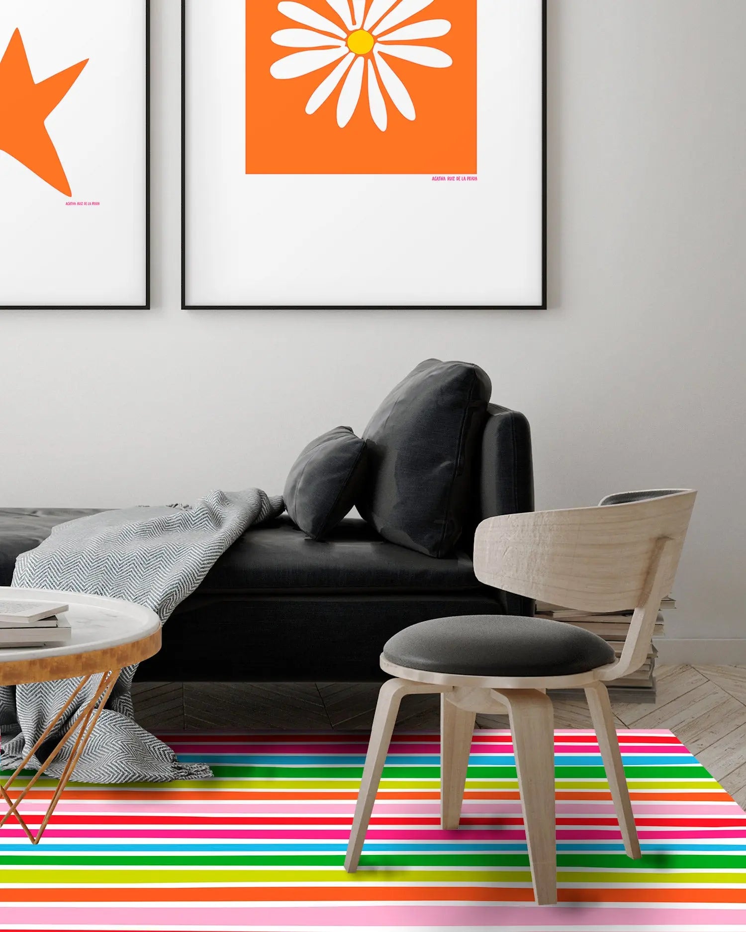 Alfombra Agatha Ruiz de la Prada Motivos Básicos Rayas Colores Home & Living 