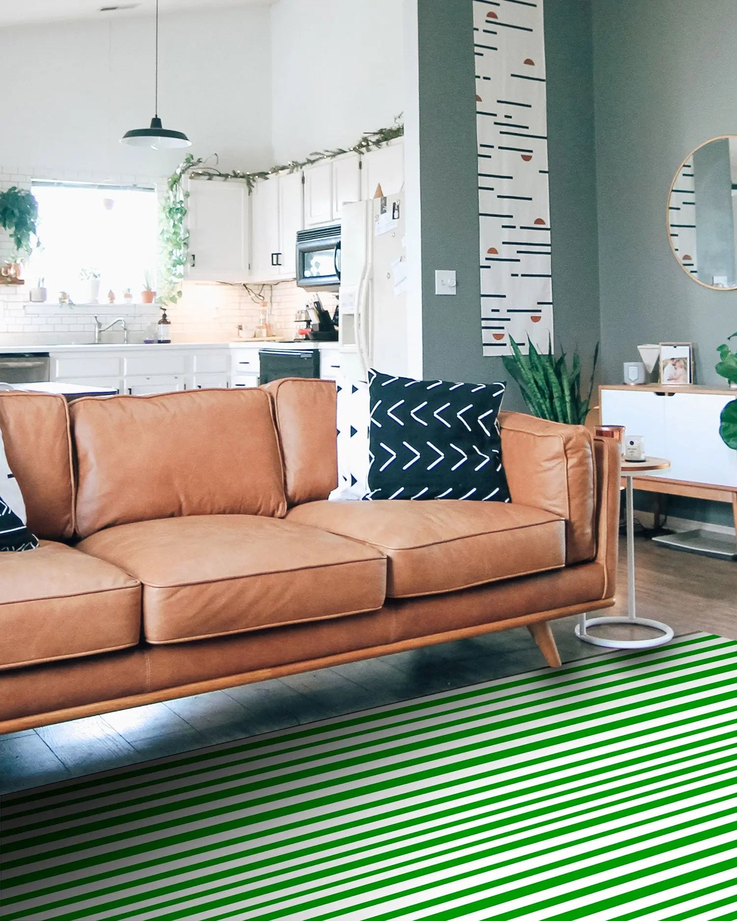 Alfombra Agatha Ruiz de la Prada Motivos Básicos Rayas Verdes Home & Living 
