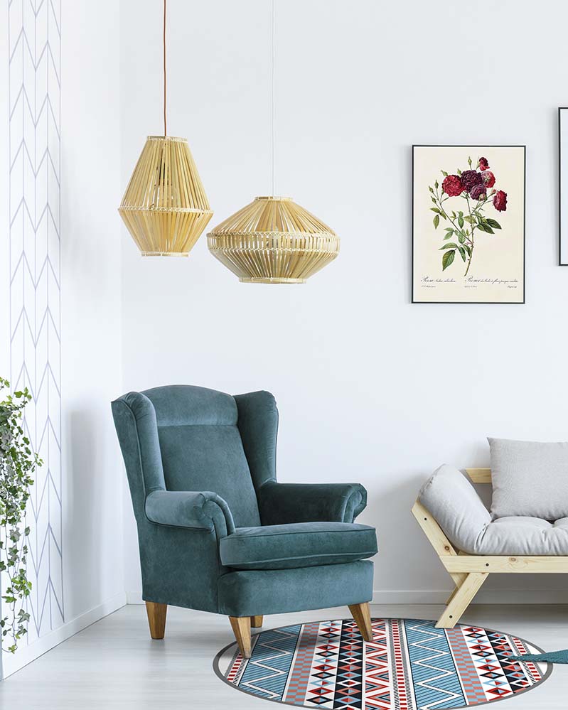 Alfombra Azteca Multicolor Redonda Home & Living 