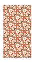 Alfombra Azulejo Hidráulico Tipo Oriental Naranja freeshipping - Home and Living