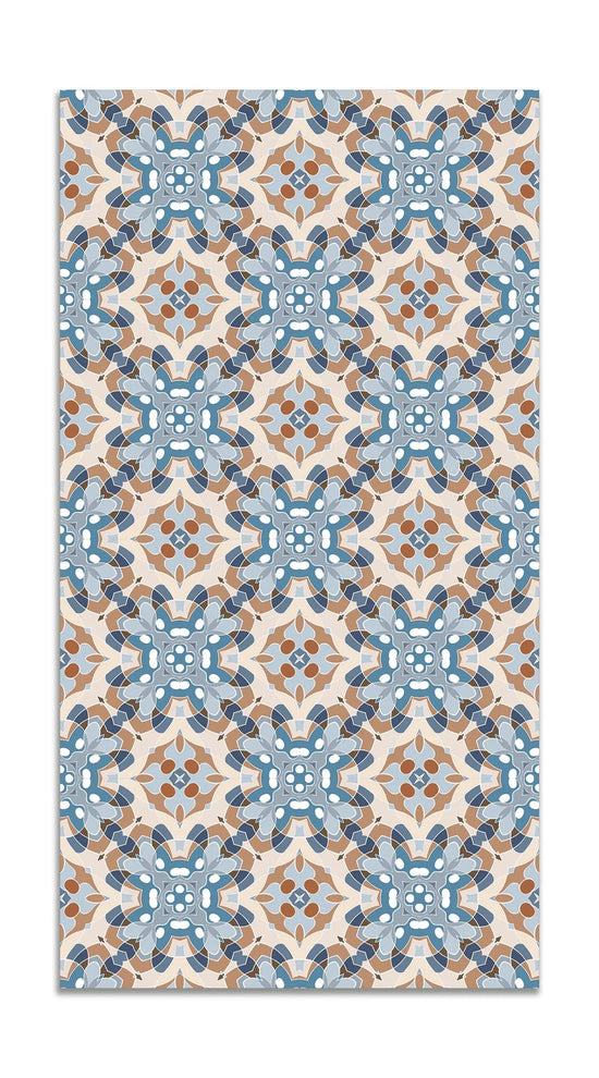 Alfombra Azulejo Oriental Azul freeshipping - Home and Living