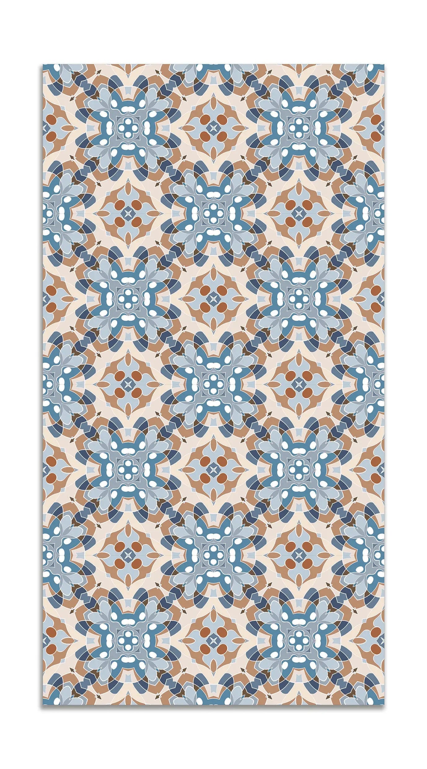 Alfombra Azulejo Oriental Azul freeshipping - Home and Living