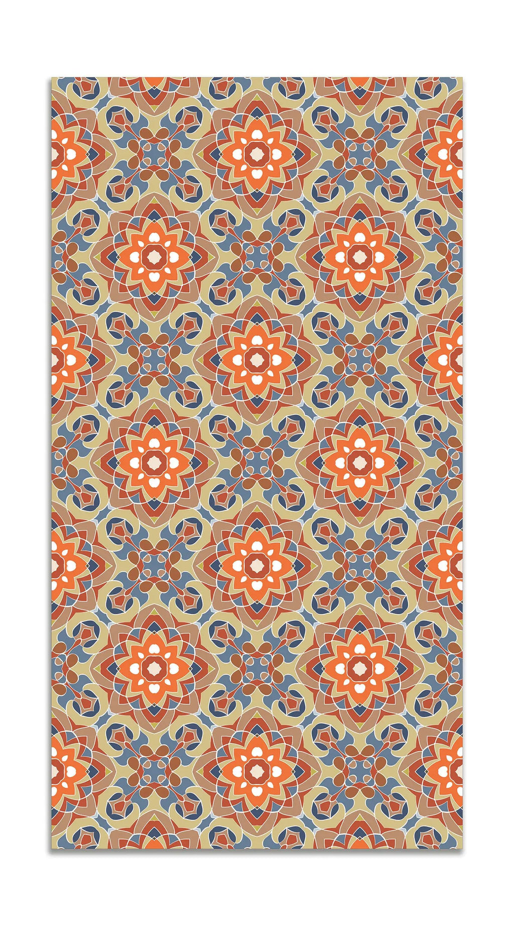 Alfombra Azulejo Oriental Floreada Original freeshipping - Home and Living