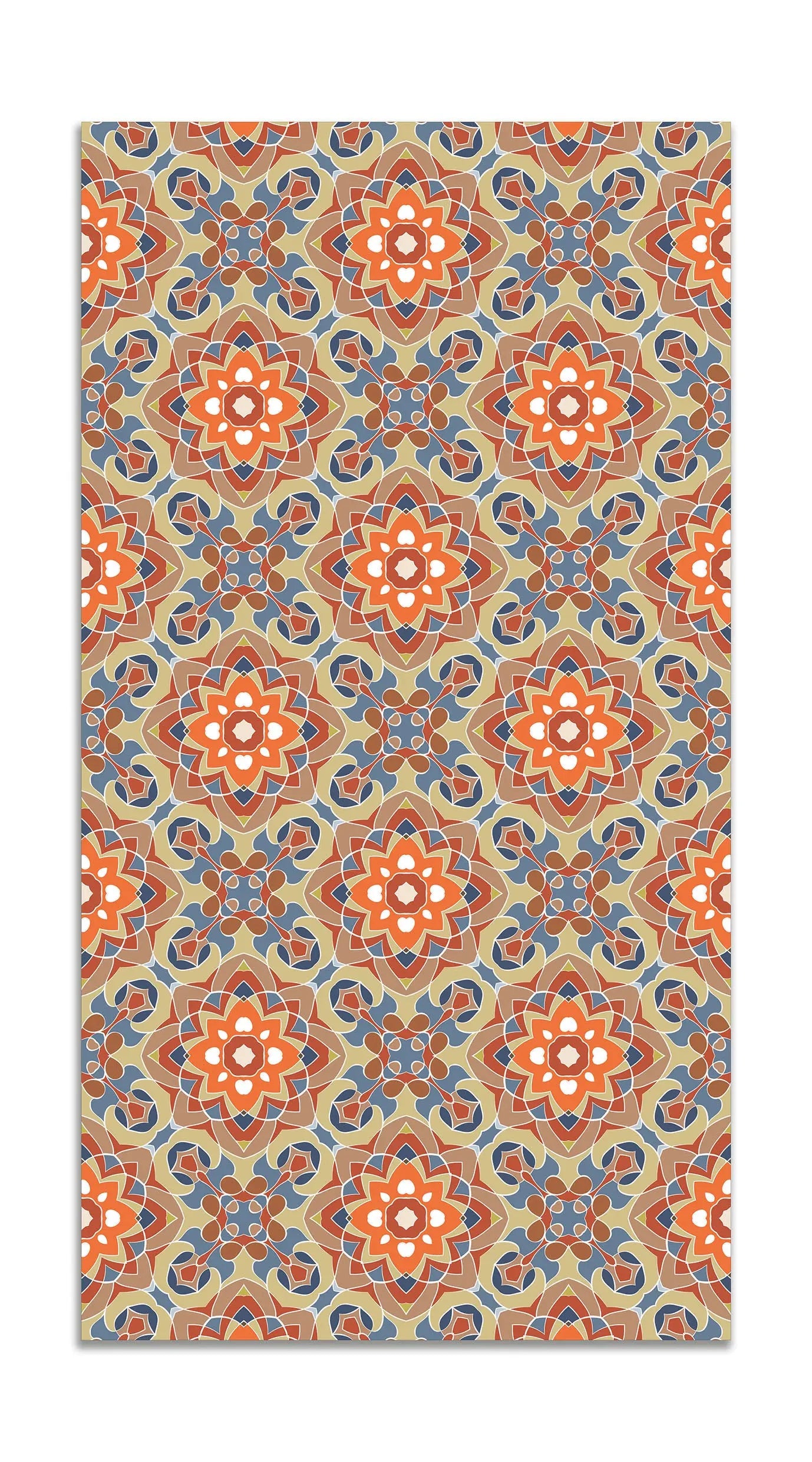 Alfombra Azulejo Oriental Floreada Original freeshipping - Home and Living