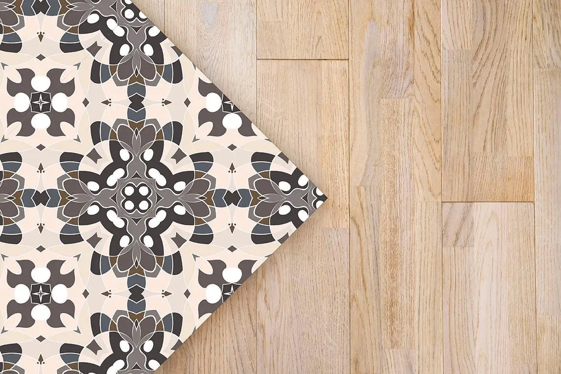 Alfombra Azulejo Oriental Gris freeshipping - Home and Living