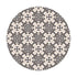 Alfombra Azulejo Oriental Gris Redonda freeshipping - Home and Living