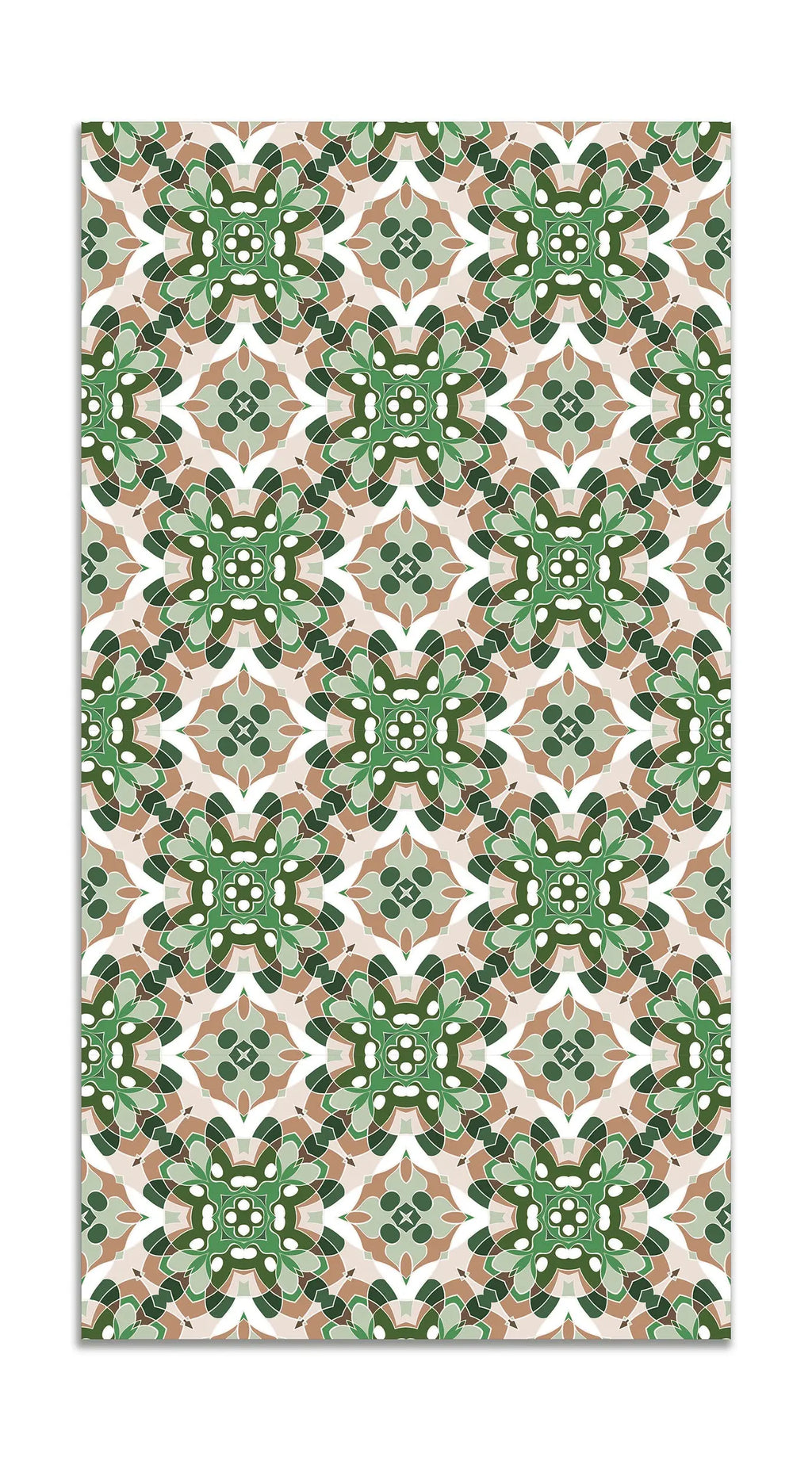 Alfombra Azulejo Oriental Verde freeshipping - Home and Living