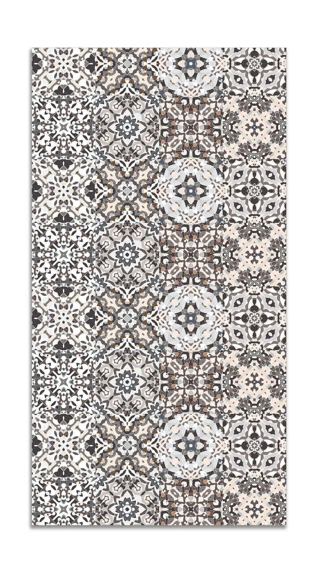 Alfombra Baldosa Hidráulico Oriental Gris freeshipping - Home and Living
