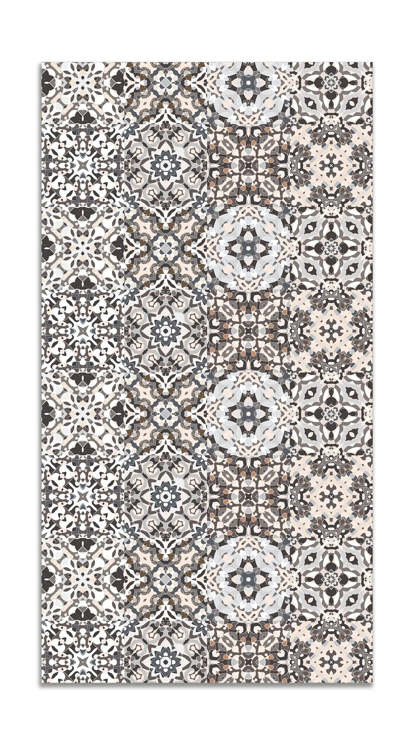 Alfombra Baldosa Hidráulico Oriental Gris freeshipping - Home and Living
