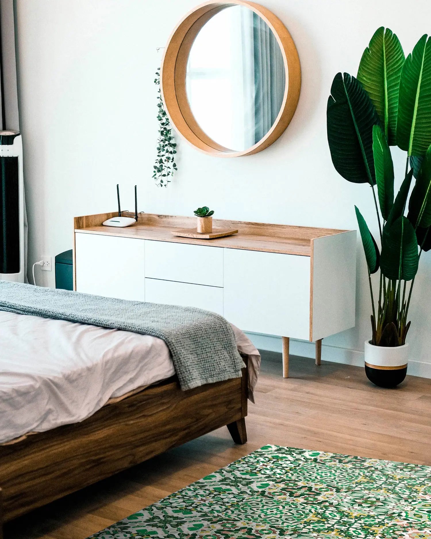 Alfombra Baldosa Hidráulico Oriental Verde freeshipping - Home and Living