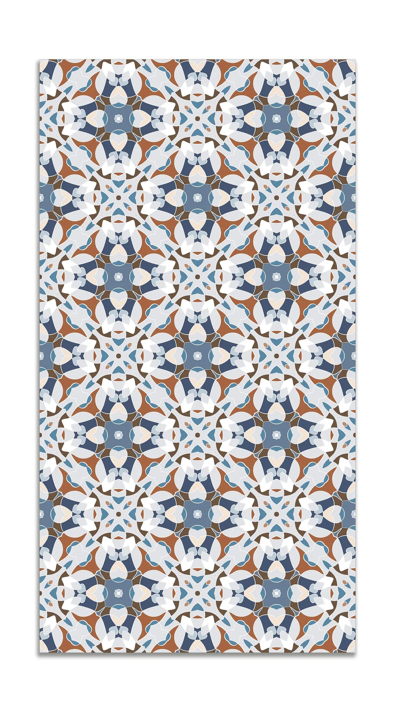 Alfombra Baldosa Modelo Oriental Azul freeshipping - Home and Living