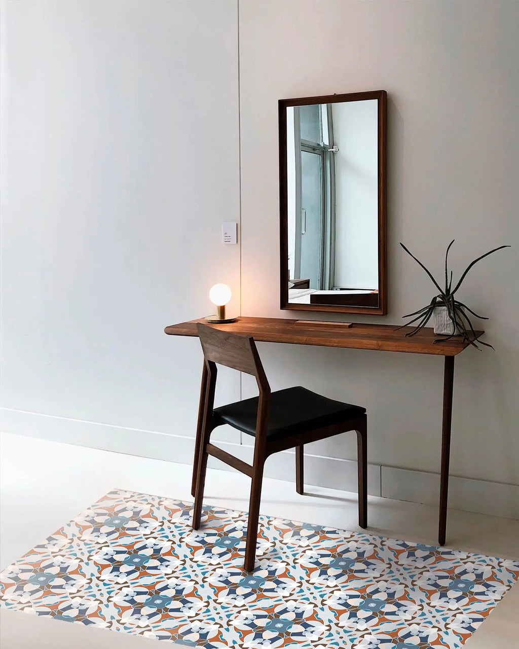 Alfombra Baldosa Modelo Oriental Azul freeshipping - Home and Living