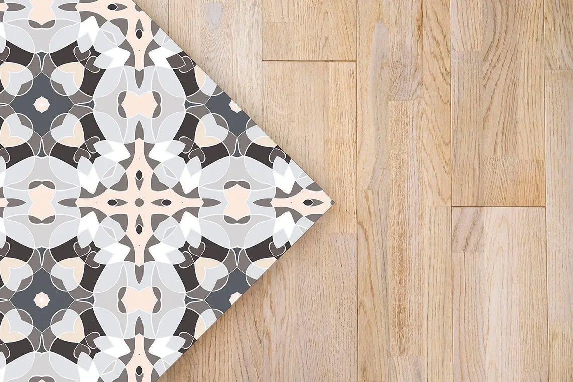 Alfombra Baldosa Modelo Oriental Gris freeshipping - Home and Living