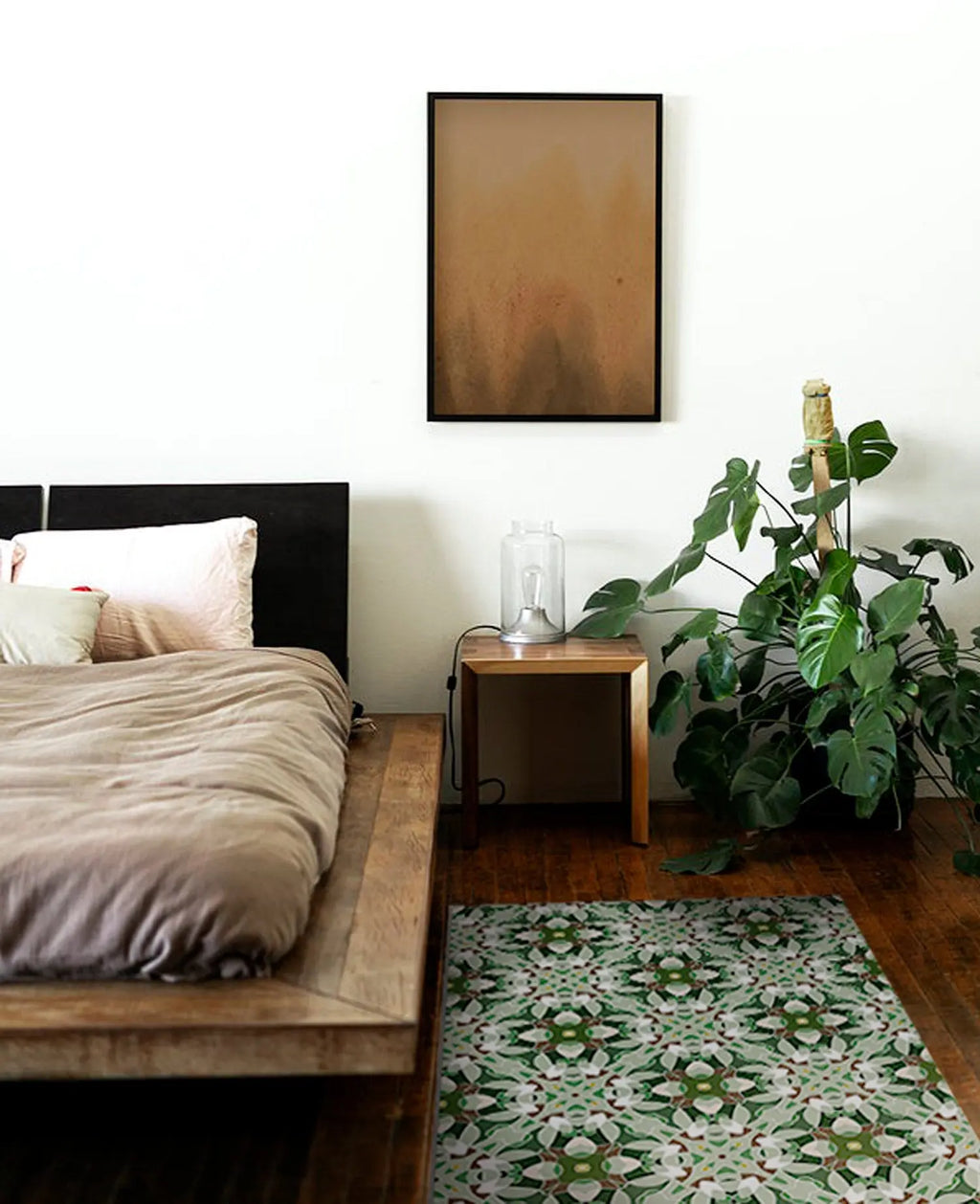 Alfombra Baldosa Modelo Oriental Verde freeshipping - Home and Living