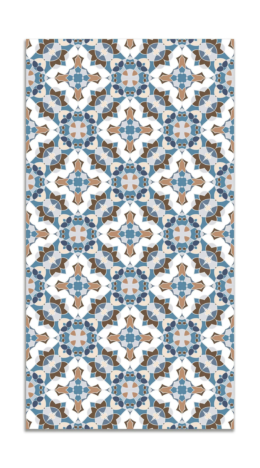 Alfombra Baldosín Estilo Oriental Azul freeshipping - Home and Living