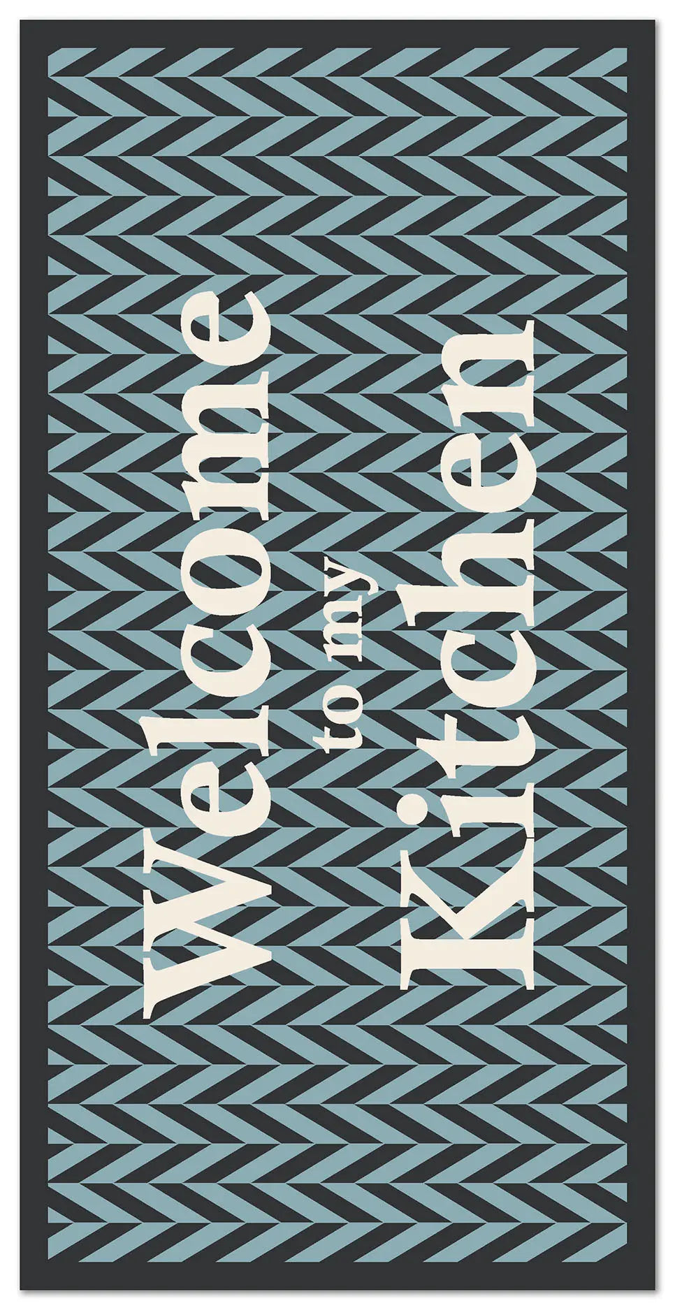 Alfombra Bienvenido a mi Cocina Azul freeshipping - Home and Living