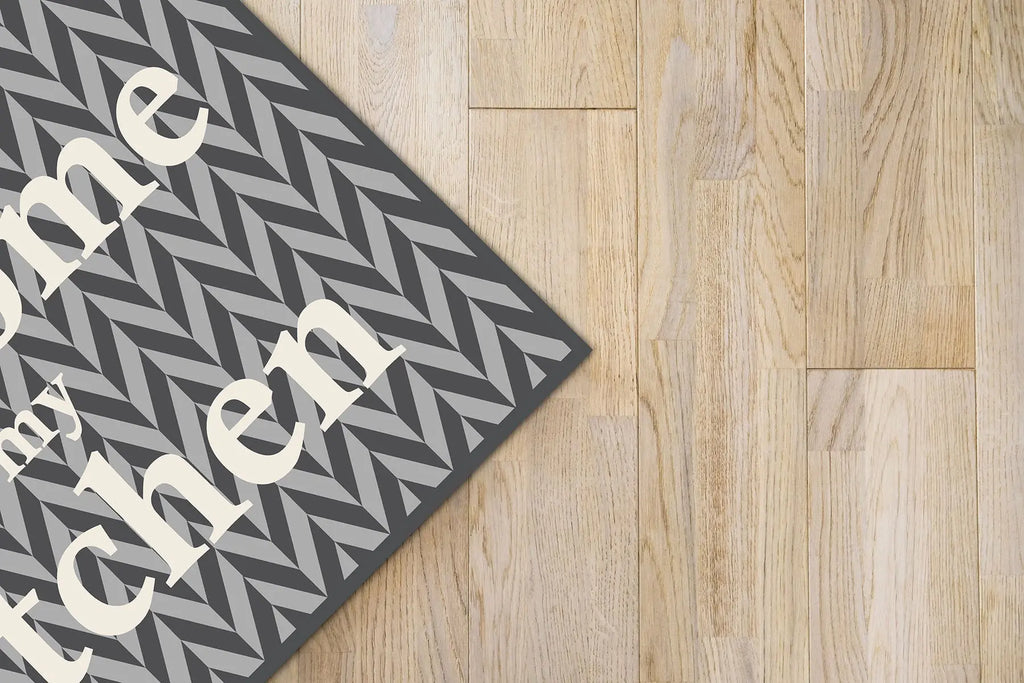 Alfombra Bienvenido a mi Cocina Gris freeshipping - Home and Living