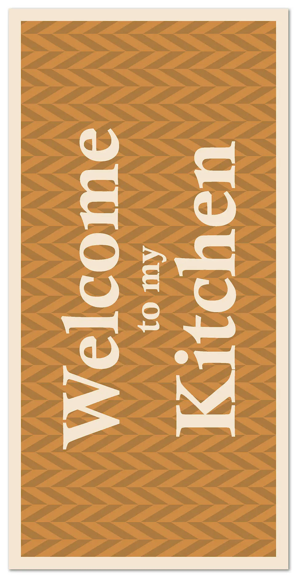 Alfombra Bienvenido a mi Cocina Naranja freeshipping - Home and Living