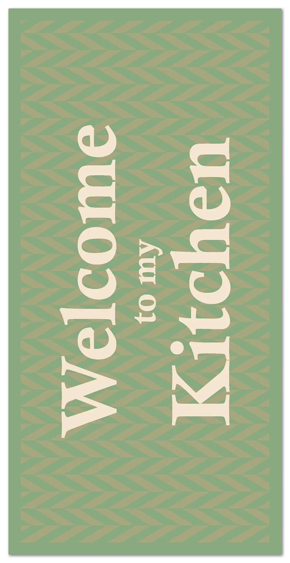 Alfombra Bienvenido a mi Cocina Verde freeshipping - Home and Living