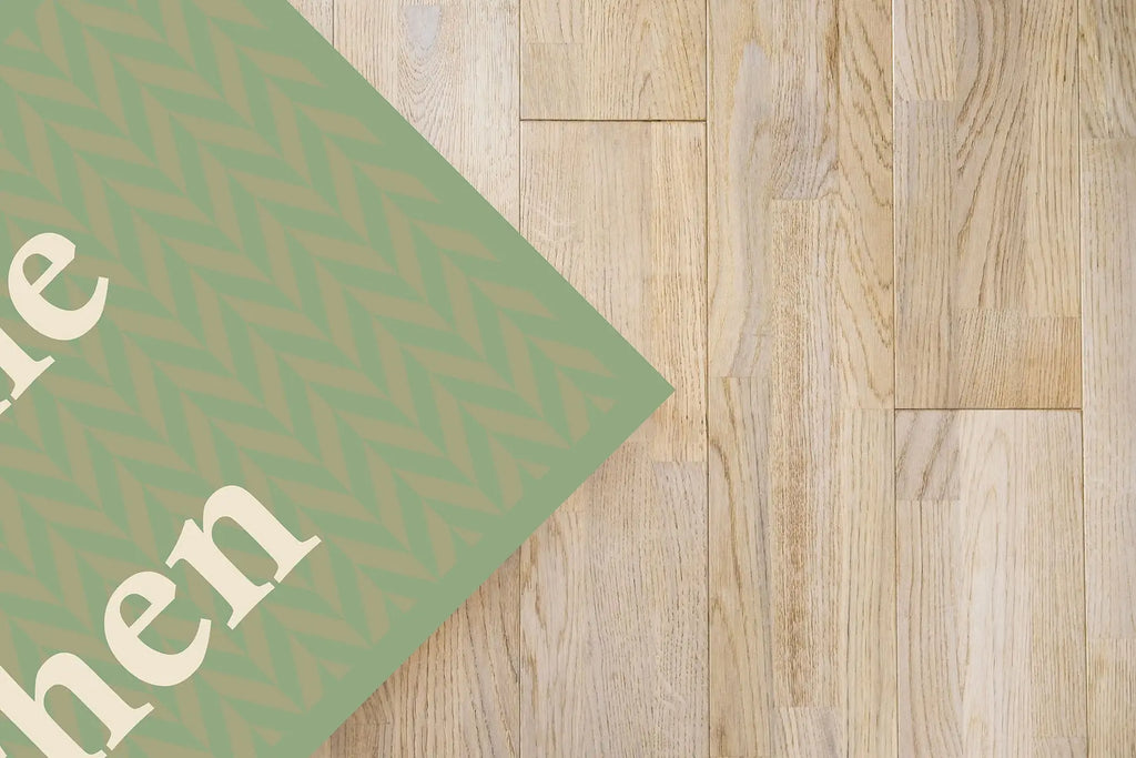 Alfombra Bienvenido a mi Cocina Verde freeshipping - Home and Living