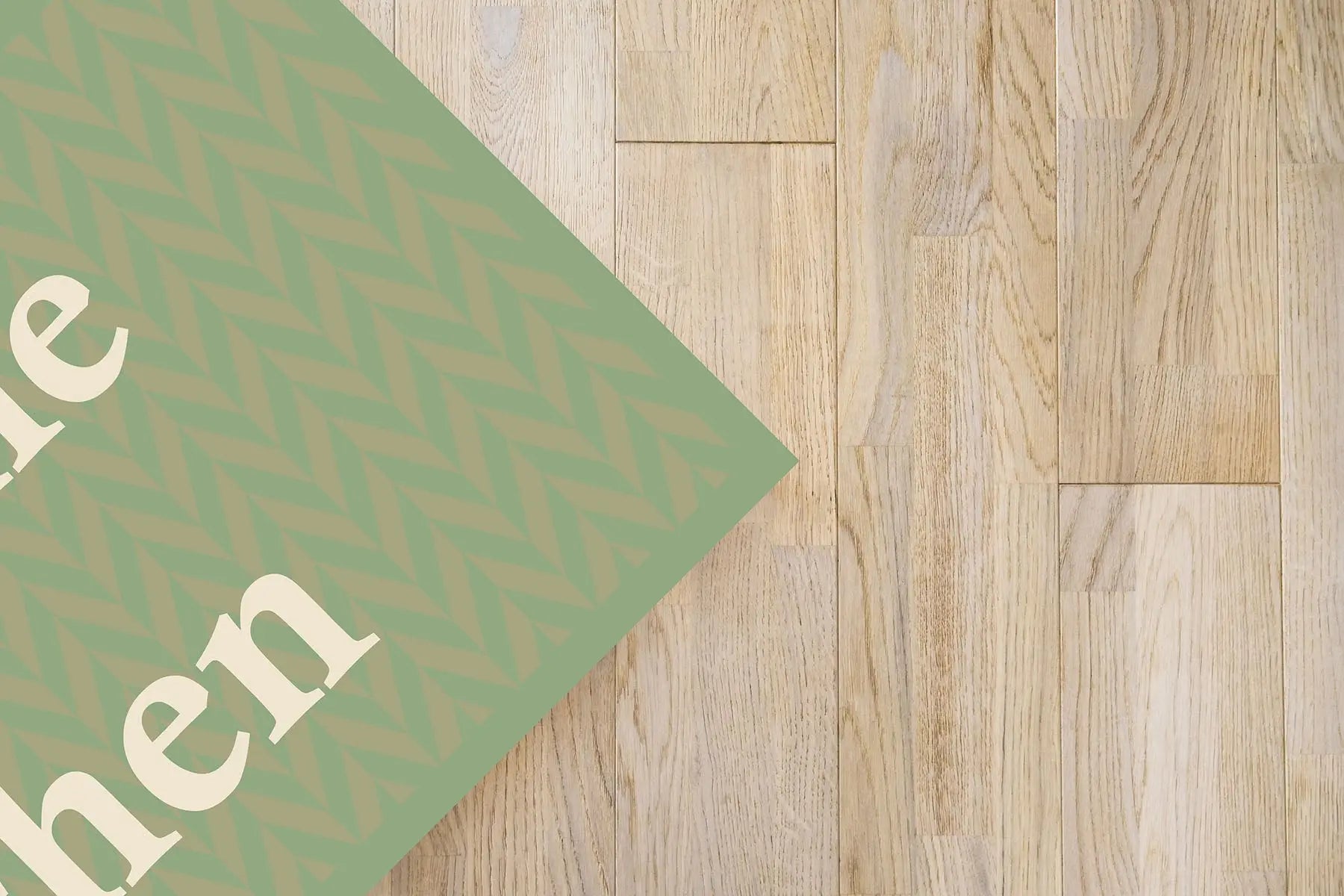 Alfombra Bienvenido a mi Cocina Verde freeshipping - Home and Living