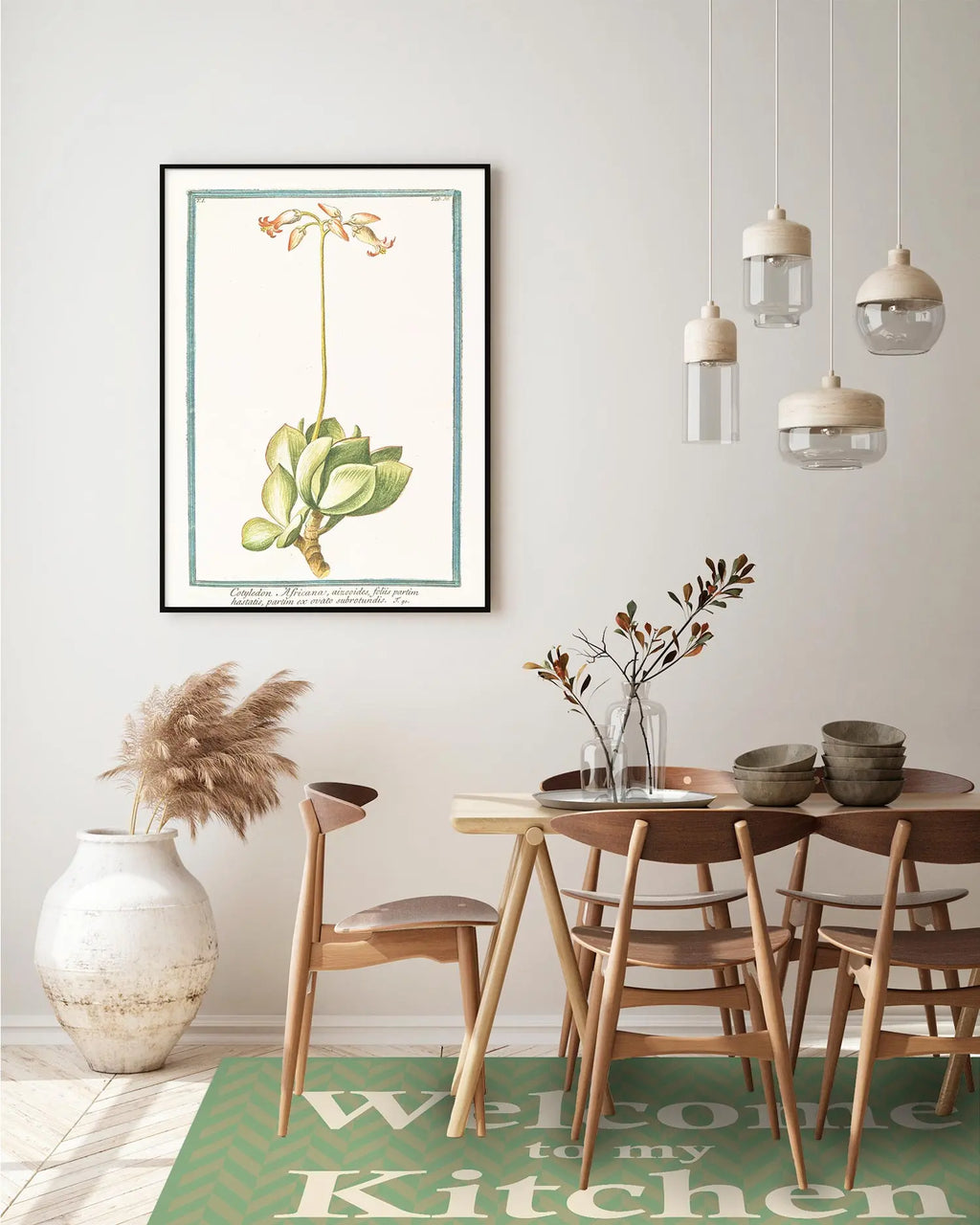 Alfombra Bienvenido a mi Cocina Verde freeshipping - Home and Living