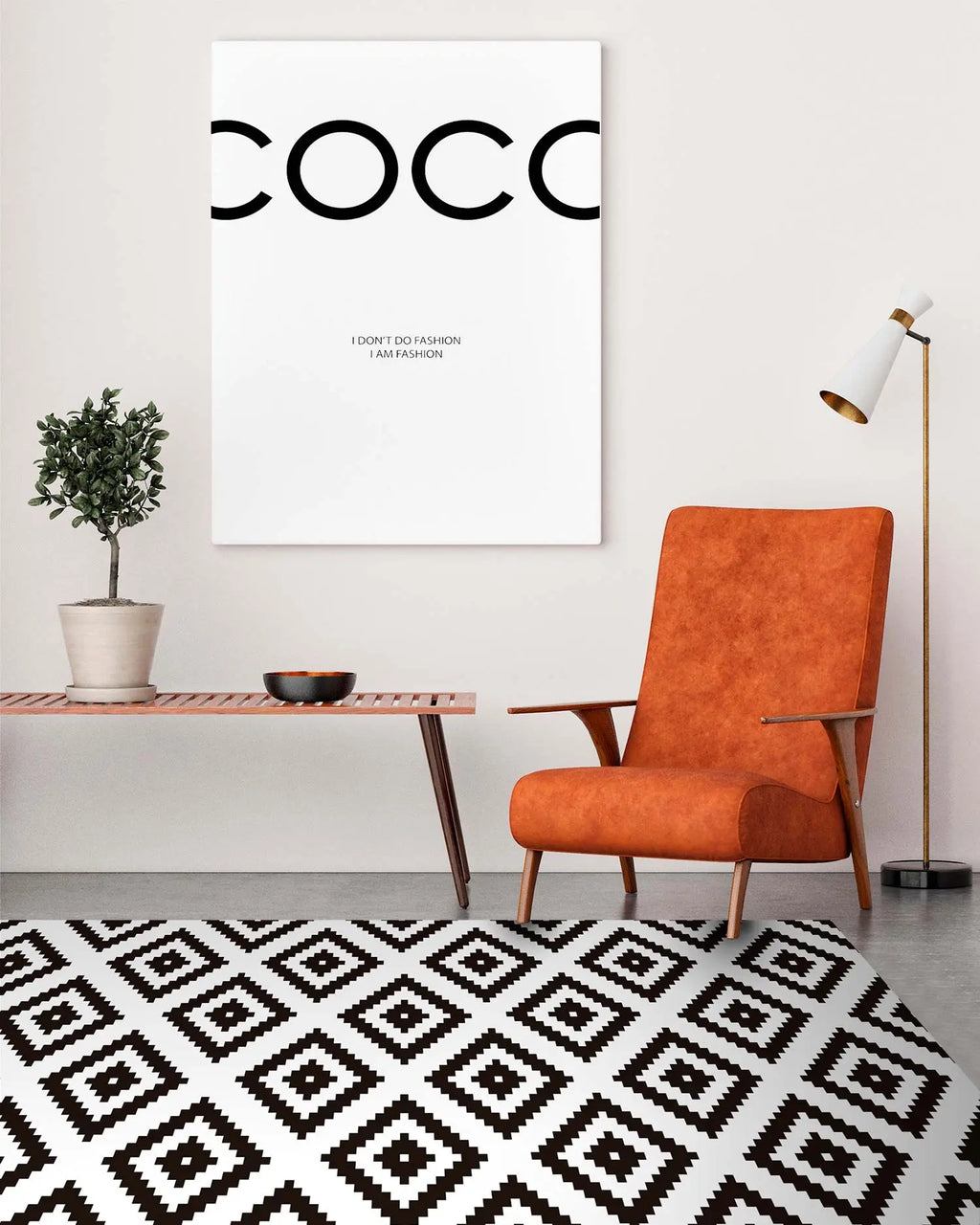 Alfombra Cuadros Negra freeshipping - Home and Living