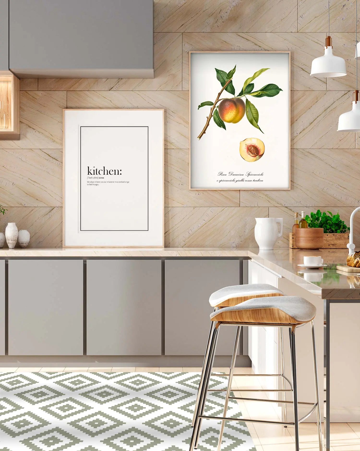 Alfombra Cuadros Verde freeshipping - Home and Living