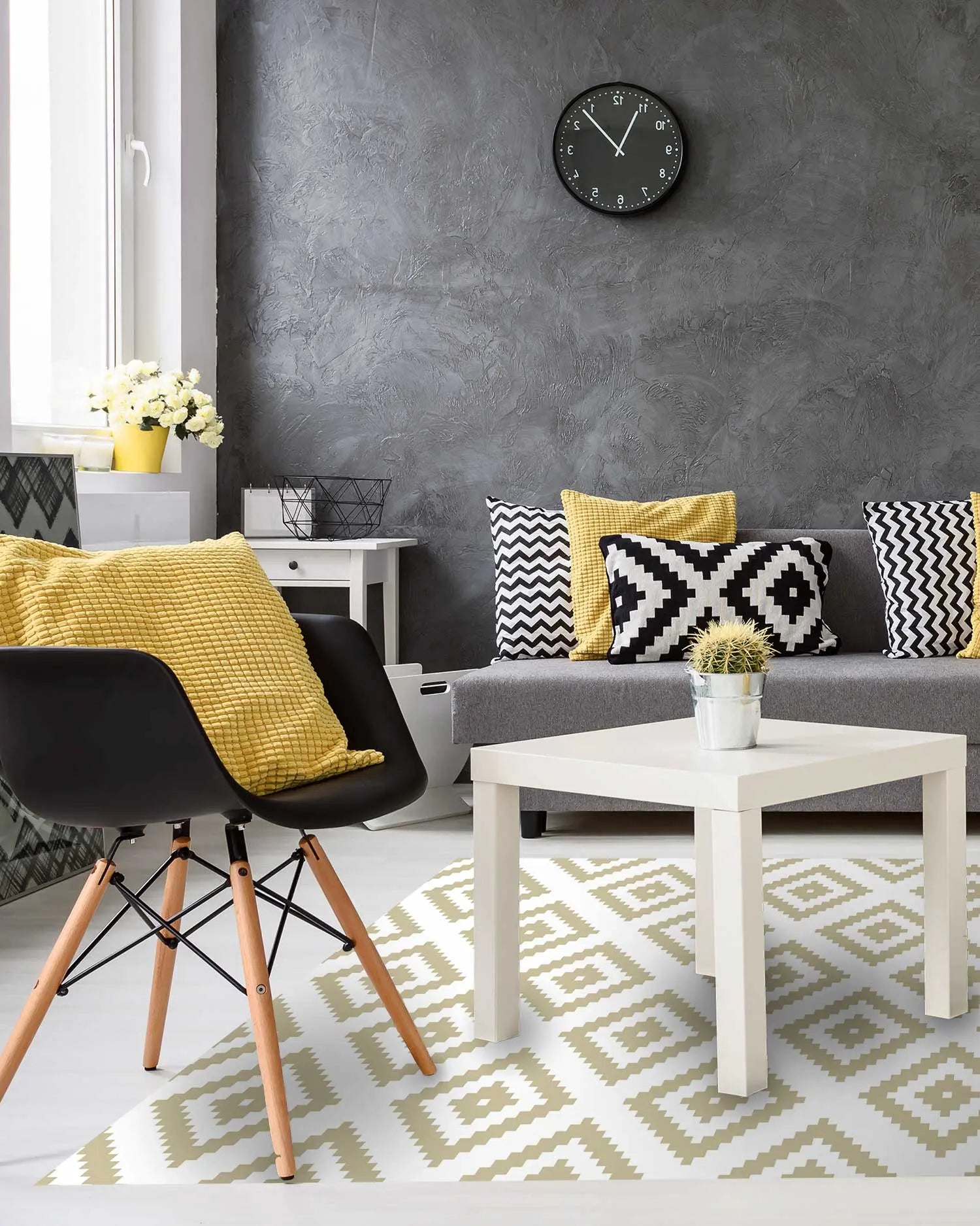 Alfombra Cuadros Verde Pastel freeshipping - Home and Living