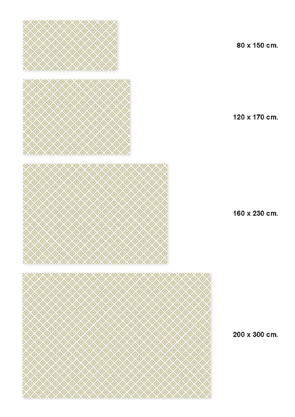 Alfombra Cuadros Verde Pastel freeshipping - Home and Living