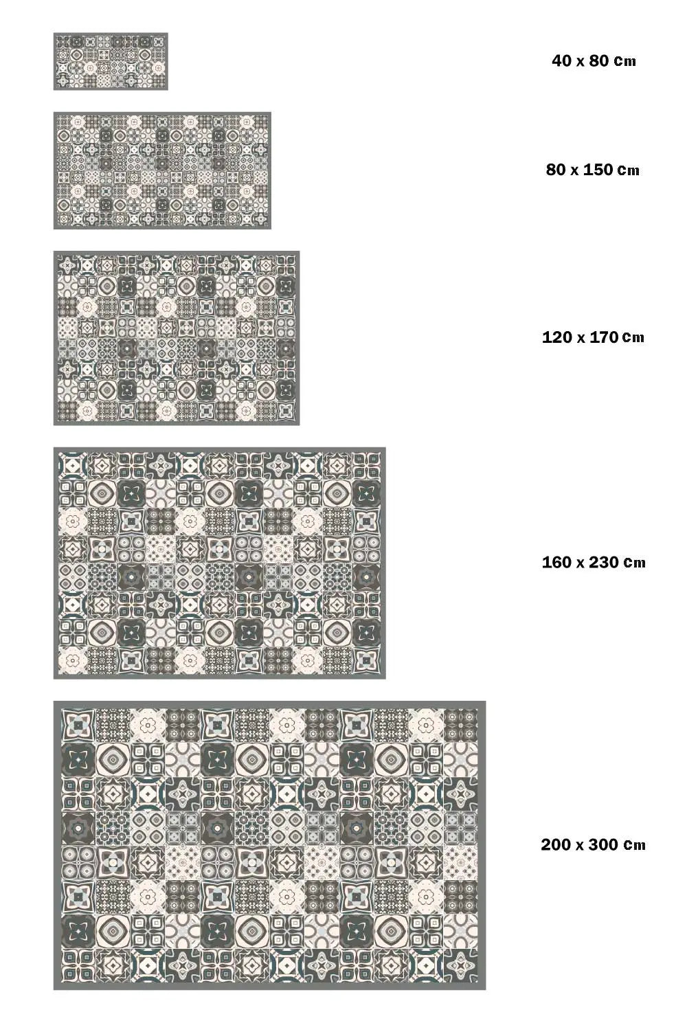 Alfombra Estilo Hidráulico Gris freeshipping - Home and Living