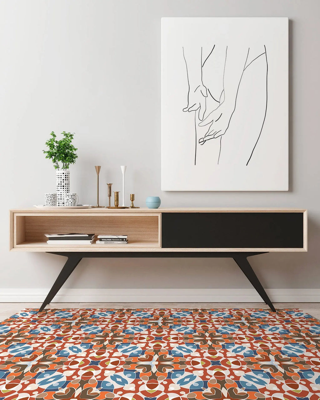 Alfombra Estilo Hidráulico Oriental Original freeshipping - Home and Living