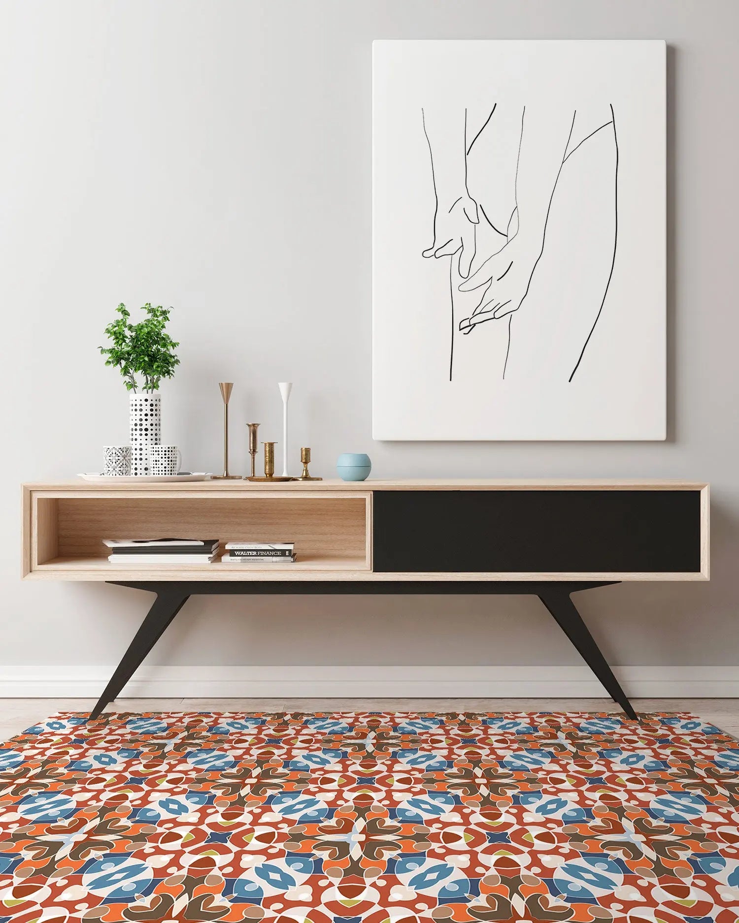 Alfombra Estilo Hidráulico Oriental Original freeshipping - Home and Living