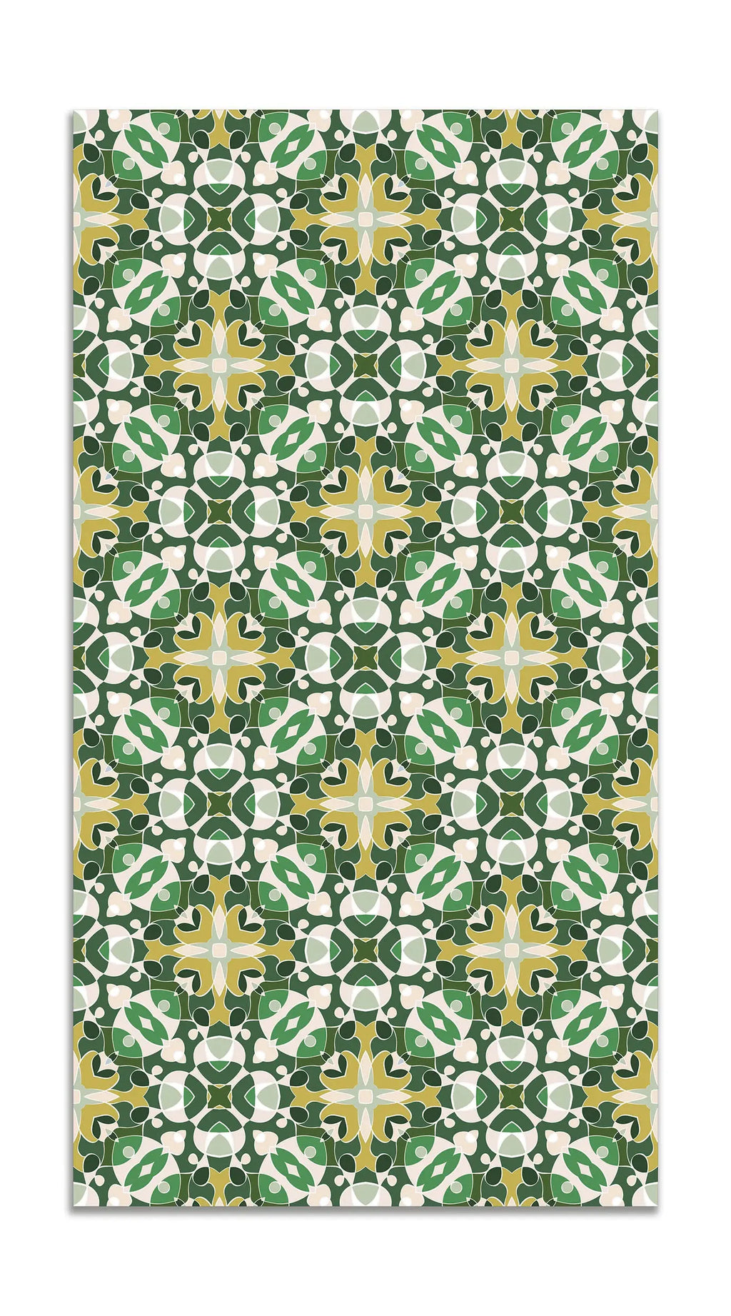 Alfombra Estilo Hidráulico Oriental Verde freeshipping - Home and Living