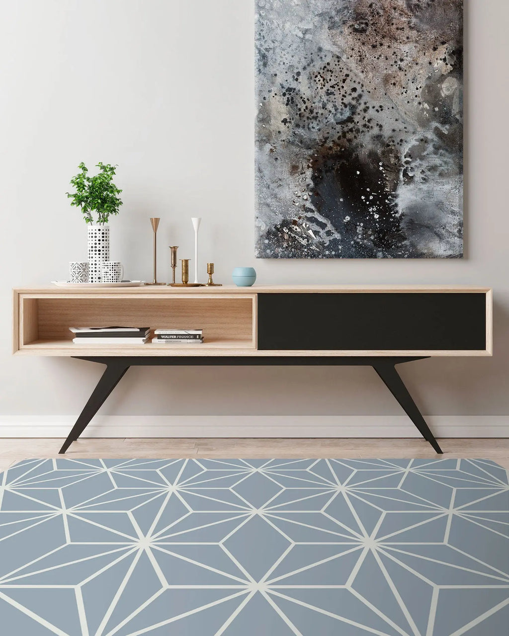 Alfombra Estrellada Azul freeshipping - Home and Living